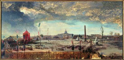 Promulgazione della Costituzione, Place de la Concorde, 12 novembre da Jean Charles Geslin