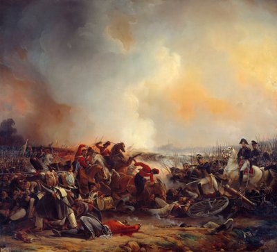 Battaglia di Polotsk il 18/08/1812. Dipinto di Jean Charles Langlois (1789-1870) 1838 da Jean Charles Langlois