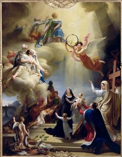 Allegoria in onore della nascita di Henri de France, Duca di Bordeaux da Jean Charles Tardieu