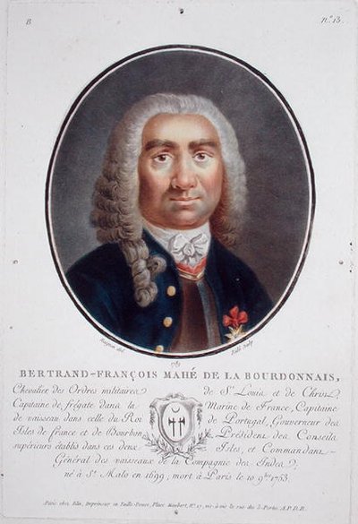 Bertrand-Francois Mahe de la Bourdonnais (1699-1753) da 