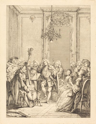 Il concerto da Jean Claude Richard de Saint Non after Hubert François Gravelot
