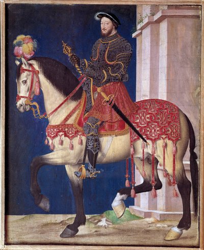 Ritratto equestre di Francesco I. Scuola di Jean Clouet da Jean Clouet