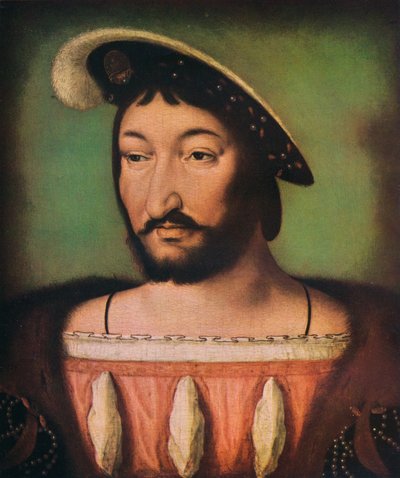 Ritratto di Francesco I di Francia, XVI secolo da Jean Clouet