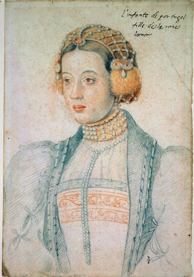 Ritratto di Maria del Portogallo (1521-1578), figlia di Manuele I del Portogallo ed Eleonora d