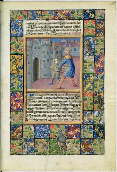 La guarigione del cieco, Giovanni 9:1-7 dalle Ore di Luigi d