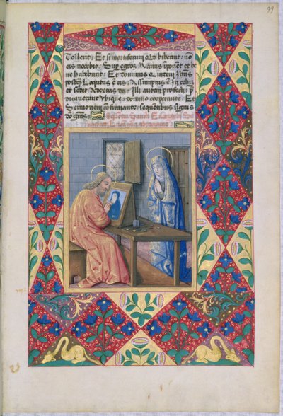 San Luca che dipinge la Vergine Maria, dal Libro d