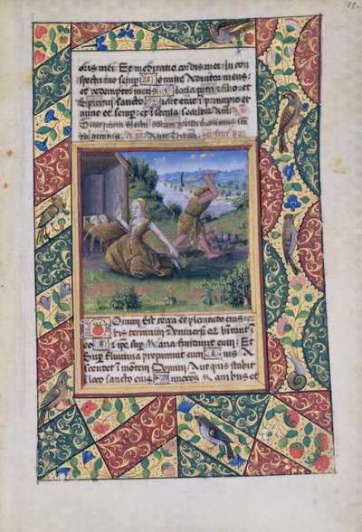 Adamo ed Eva che lavorano, dal Libro d