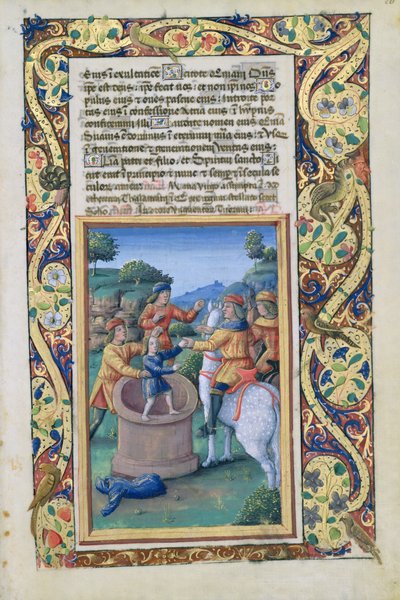 Giuseppe recuperato dal pozzo e venduto agli Ismaeliti, dal Libro d
