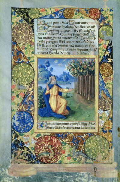 Mosè davanti al roveto ardente, dal Libro d