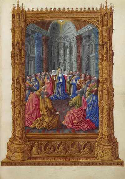 Très Riches Heures del duca di Berry - Pentecoste da Jean Colombe