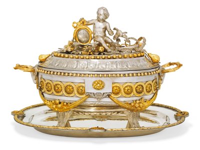 Zuppiera, coperchio e supporto, Malines, c.1780 da Jean Corneille Hendrickx