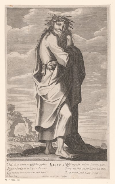 Talete di Mileto (serie I sette saggi della Grecia) da Jean Couvay