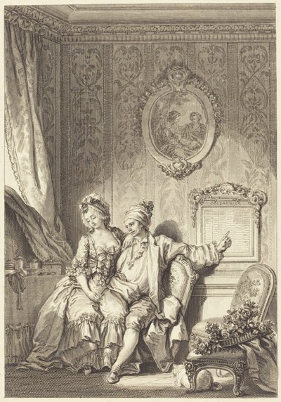 Il calendario dei vecchi da Jean Dambrun after Jean Honoré Fragonard