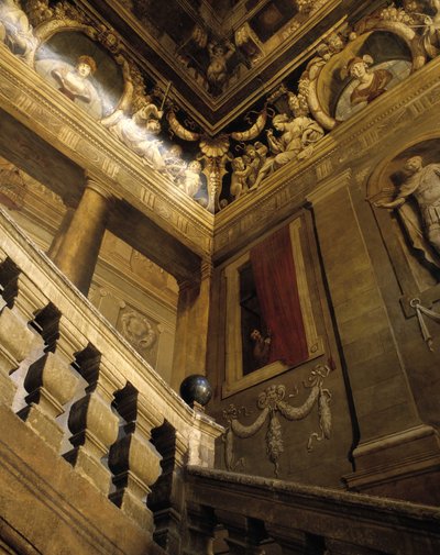 Architettura barocca: scala dipinta en trompe l