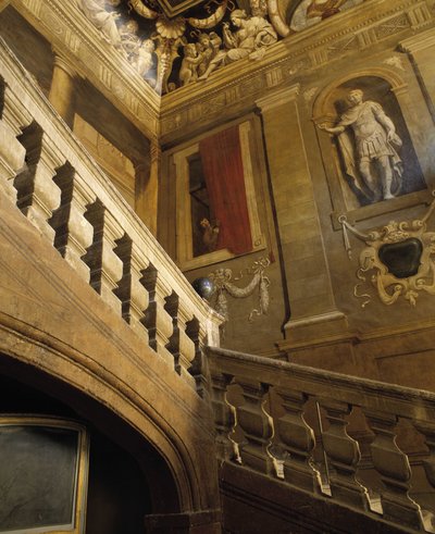 Architettura barocca: scala dipinta in trompe l