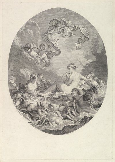 Nascita e trionfo di Venere, XVIII secolo da Jean Daullé
