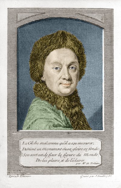Pierre Louis Moreau de Maupertuis, astronomo (1698 - 1759), inciso da J. Daullé nel 1755 da Jean Daullé