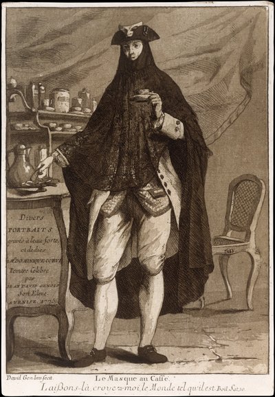 Pagina del titolo da Divers Portraits, pub. 1775 (acquaforte) da Jean David Genois