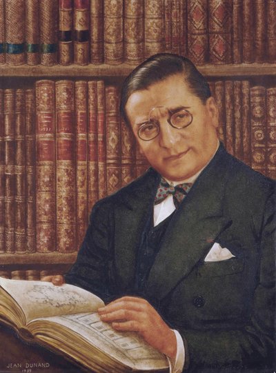 Armand Albert Rateau nella sua biblioteca, di Jean Dunand (1877-1942) da Jean Dunand