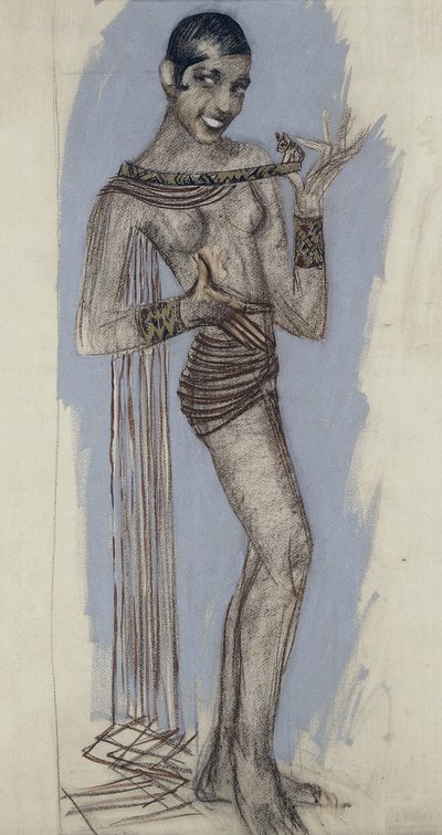 Josephine Baker - Un Modellino per un Importante Pannello di Lacca, c.1927 da Jean Dunand