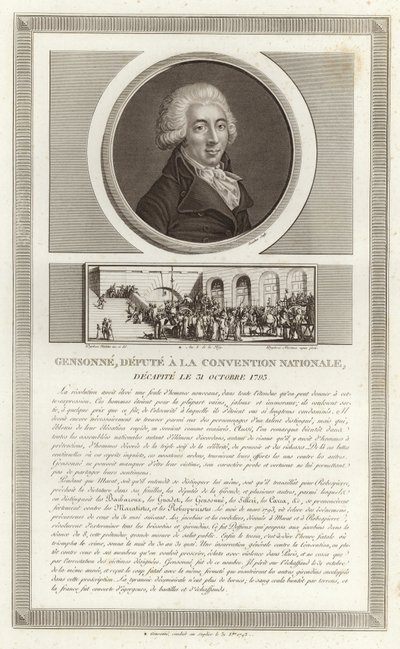 Ritratto di Armand Gensonne da Jean Duplessi Bertaux