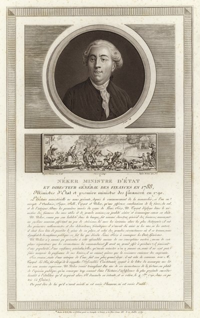 Ritratto di Jacques Necker da Jean Duplessi Bertaux
