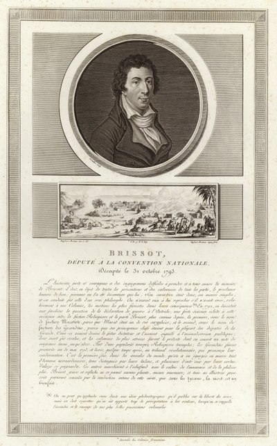 Ritratto di Jacques Pierre Brissot da Jean Duplessi Bertaux