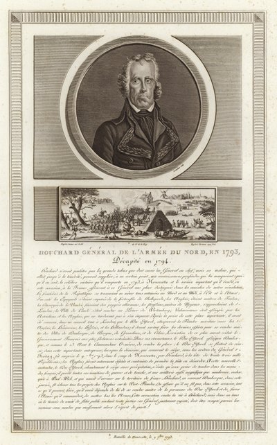 Ritratto di Jean Nicolas Houchard da Jean Duplessi Bertaux