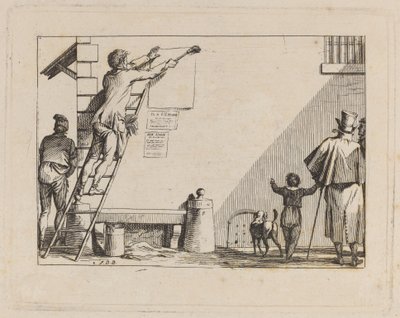 Scena di strada da Jean Duplessis Bertaux