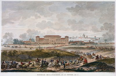 La Battaglia di La Favorite, Italia, 25 Nivose, Anno 5 gennaio 1797 da Jean Duplessis Bertaux