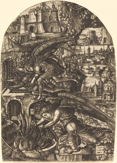 Satana legato per mille anni da Jean Duvet