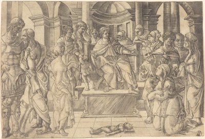 Il giudizio di Salomone da Jean Duvet