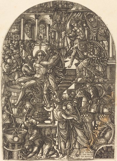 Il martirio di San Giovanni Evangelista da Jean Duvet