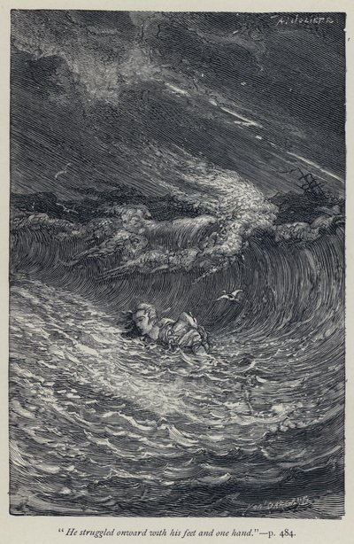 "Lottava avanti con i piedi e una mano" (incisione) da Jean Edouard Dargent