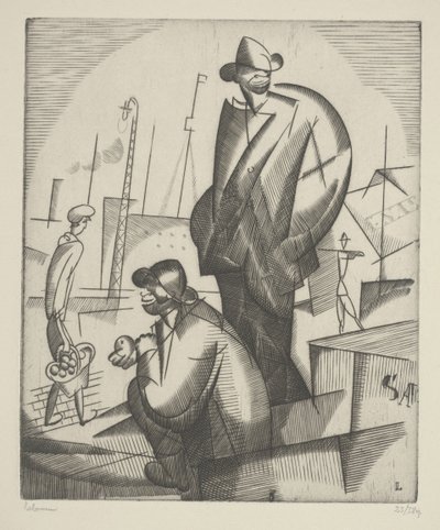 Scaricatori di porto neri da Jean Emile Laboureur