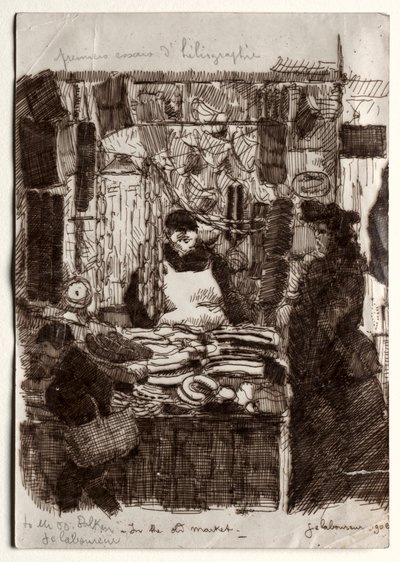Nel Vecchio Mercato da Jean Emile Laboureur