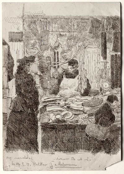 Nel Vecchio Mercato da Jean Emile Laboureur