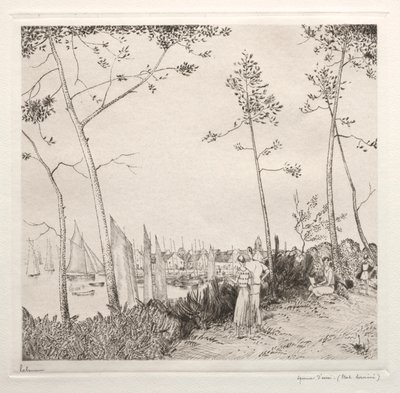 La passeggiata sul porto da Jean Emile Laboureur