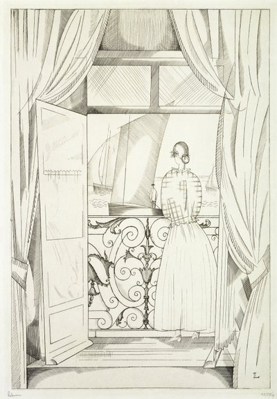 Il Balcone sul Mare da Jean Emile Laboureur