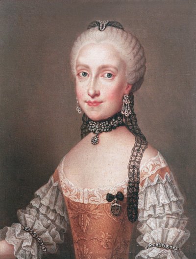 Infanta Maria Ludovica, figlia di Carlo III di Spagna e moglie di Leopoldo II (1747-92) imperatore del Sacro Romano Impero e granduca di Toscana da Jean Étienne Liotard