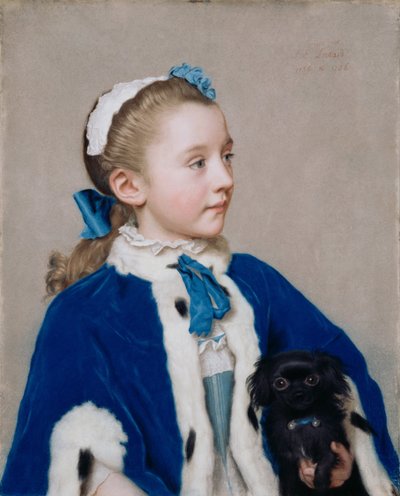 Maria Frederike van Reede-Athlone a sette anni, 1755-1756 da Jean Étienne Liotard