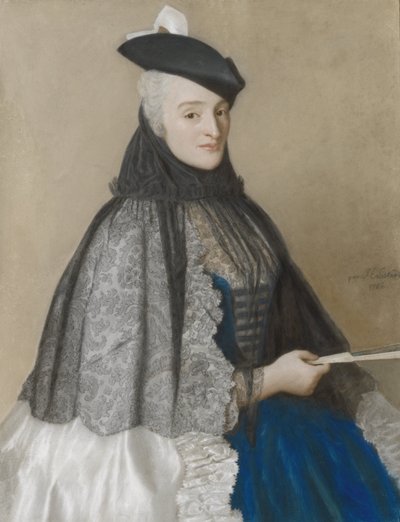 Ritratto di Catherine Bégon, moglie di Joseph Bouër da Jean Étienne Liotard