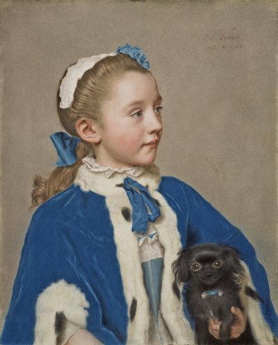 Ritratto di Maria Frederike van Reede-Athlone a Sette Anni da Jean Étienne Liotard
