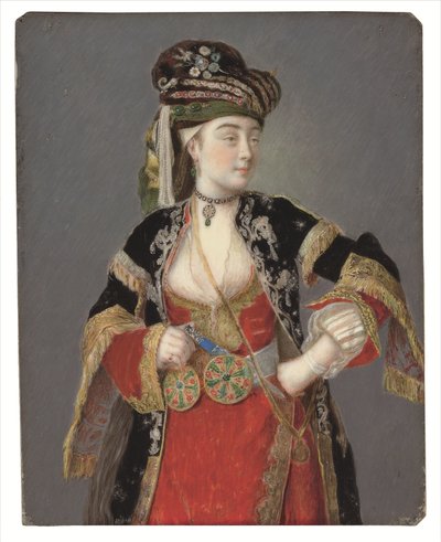 Presunto ritratto di Laura Tarsi in abito turco da Jean Étienne Liotard