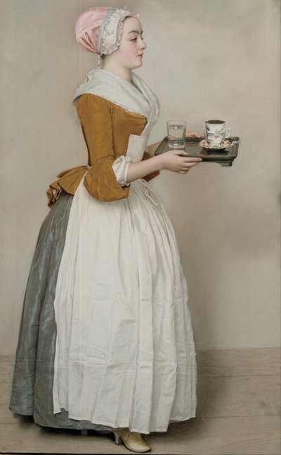La Ragazza del Cioccolato La Bella Cioccolatiera di Vienna, c. 1745 da Jean Étienne Liotard