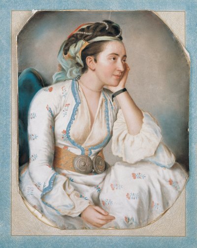 Donna in abito turco, metà del XVIII secolo da Jean Étienne Liotard