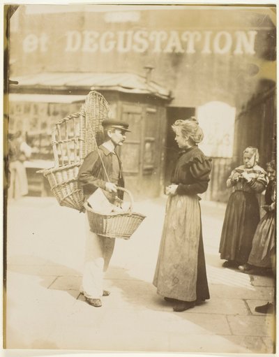Venditore di cesti da Jean Eugène Auguste Atget
