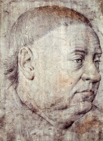 Disegno per Ritratto di Guillaume Jouvenel des Ursins, Cancelliere di Carlo VII di Jean Fouquet da Jean Fouquet