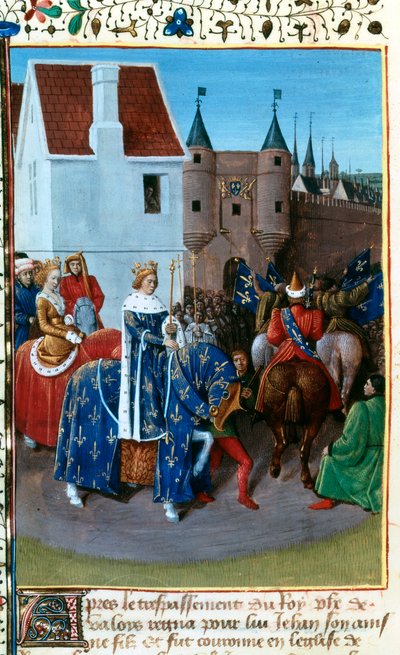 Ingresso di Giovanni II a Parigi da Jean Fouquet