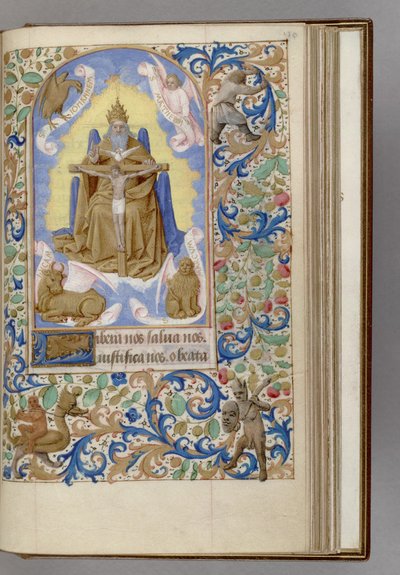 Gnadenstuhl Libro delle Ore, 1450-1499 da Jean Fouquet